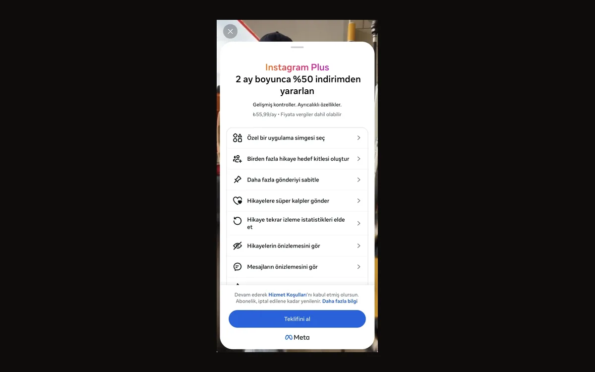 Instagram Plus Nasıl Alınır? Satın Alma Ekranı Adım Adım